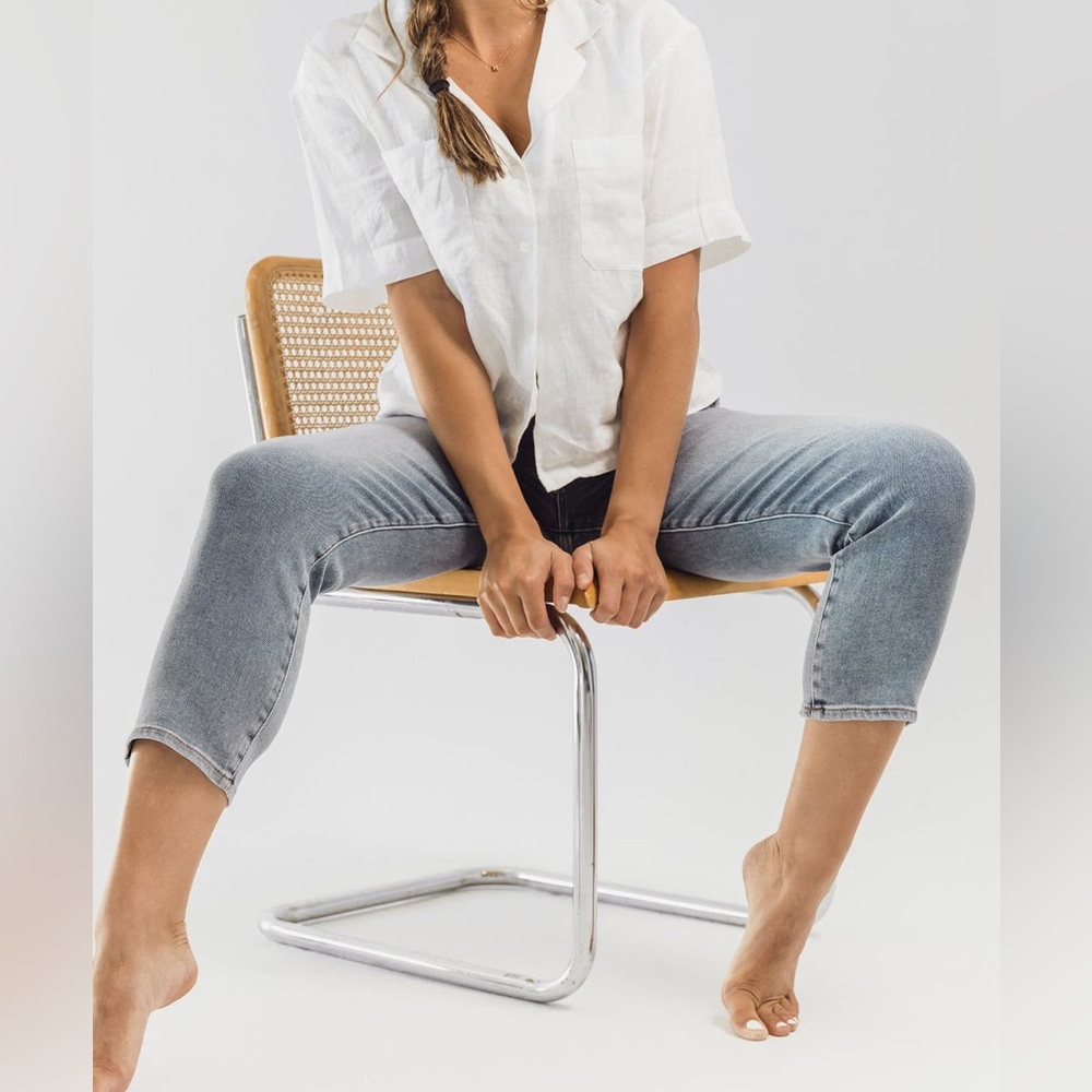 BLANQI DENIM Postpartum Support Straight Crop Jeans